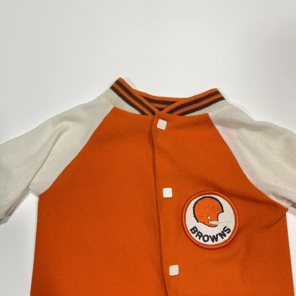 Vintage‎ 70s Cleveland Brown Baby Body Suit Pajamas